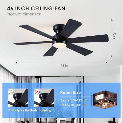 Asyko ceiling fan with warm light setting