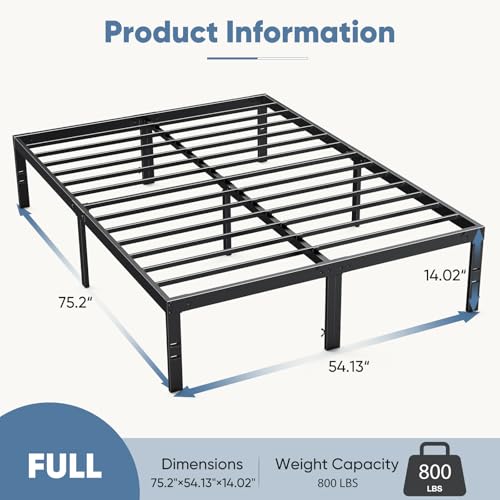 Sturdy metal leg construction of the DUMOS bed