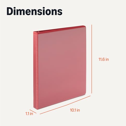 Side profile of 1/2 inch binder spine