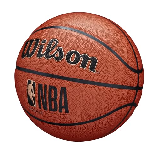 Wilson and NBA branding on Forge basketball