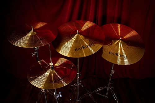 View of the 14-inch hi-hat cymbal pair
