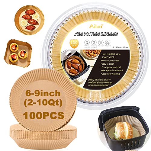 Ailun 100PCS 8 Inch air fryer paper liners package