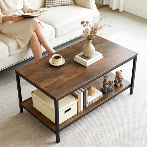 Angled shot of industrial coffee table design