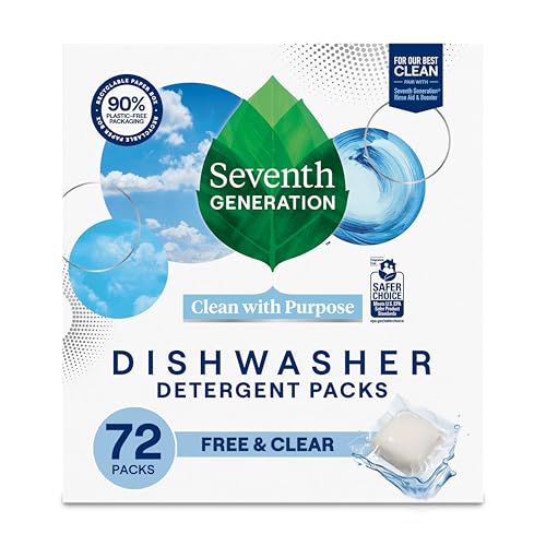Seventh Generation detergent packs 72 count