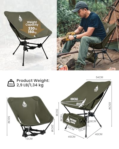 OneTigris camping chair 7075 aluminum frame