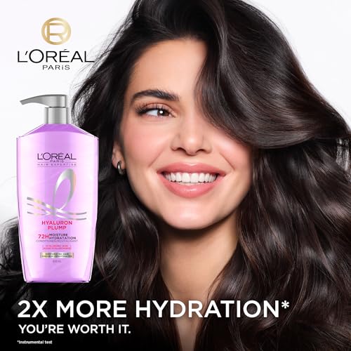 Back label of L'Oreal Paris Elvive Hyaluron Plump Conditioner
