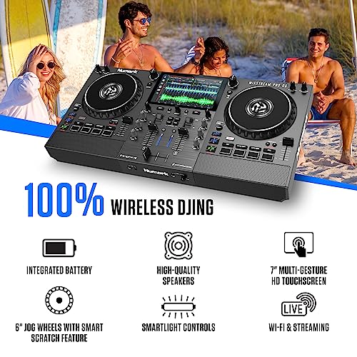 Numark Mixstream Pro Go touchscreen display