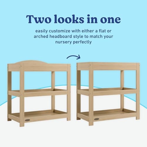 Graco Customizable Changing Table with Changing Pad Driftwood water resistant pad