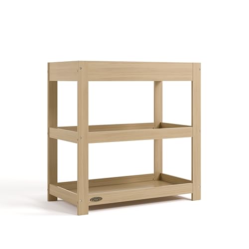 Graco Customizable Changing Table with Changing Pad Driftwood packaging