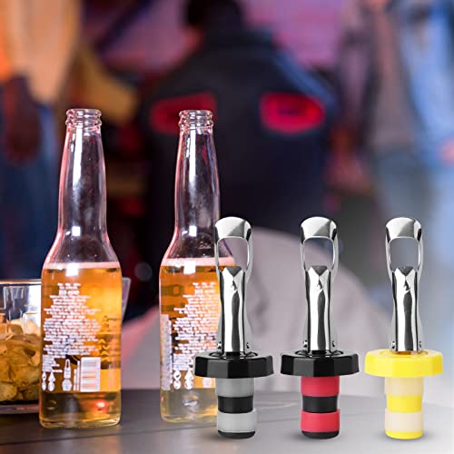 Wine stopper inside a glass wine bottle