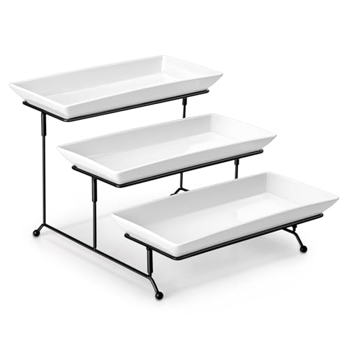 MALACASA 3 Tier Serving Trays full display