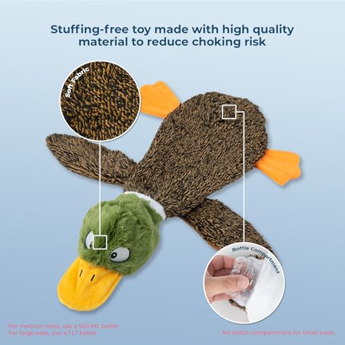 Soft plush material texture of Best Pet Supplies wild duck toy