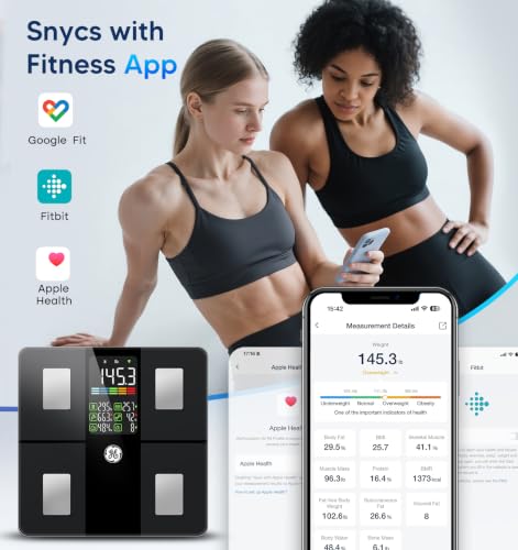 GE smart scale side profile showing sleek design