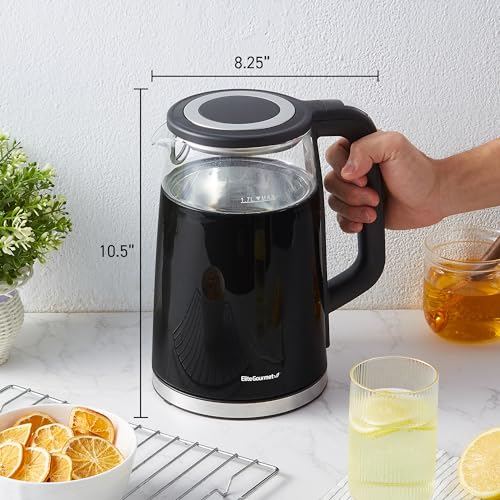 Elite Gourmet 1.7L Electric Kettle for hot beverages