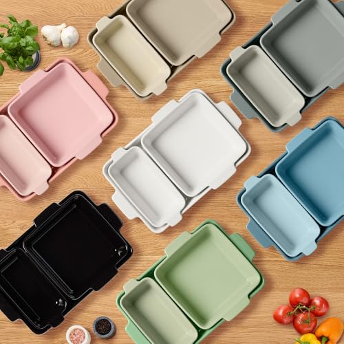 Pink Champagne bakeware serving dinner