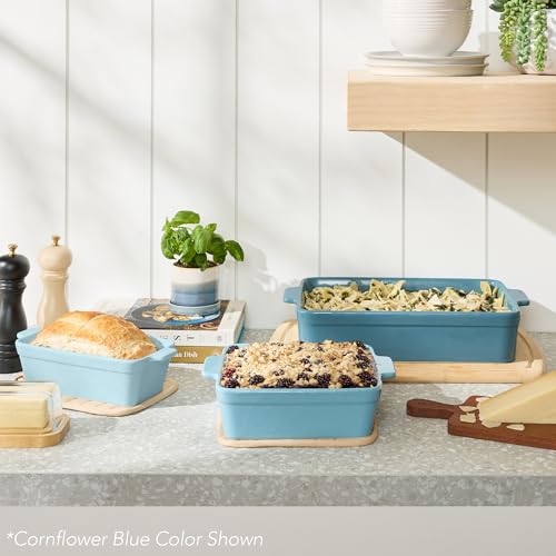 Ceramic baking dishes side by side