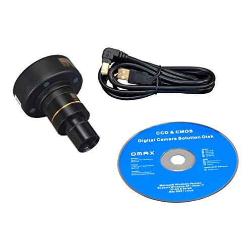 OMAX Microscope with adjustable stage and LED illuminator