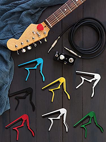 Compact guitar capo spring design