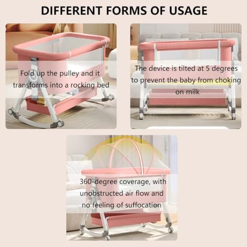 Nawahev bassinet with storage basket