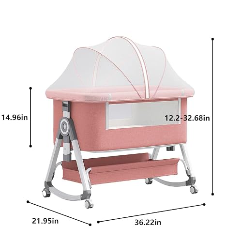 Nawahev portable baby crib folded