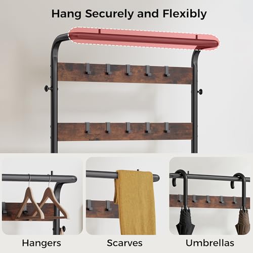 DUMOS entryway organizer side hooks