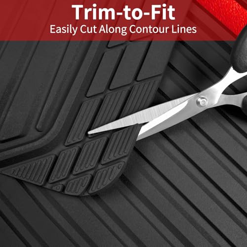 Front and rear universal automotive mats