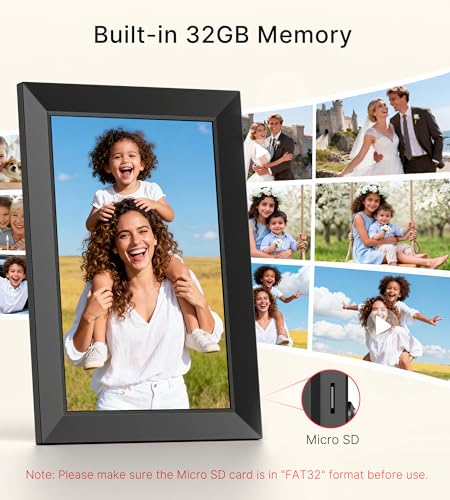 Rear side of BIGASUO digital photo frame