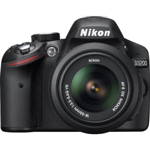 Nikon D3200 24.2 MP DSLR camera black body