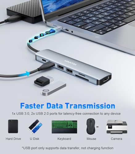 UANTIN adapter charging a laptop