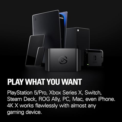 Elgato 4K X matte black finish
