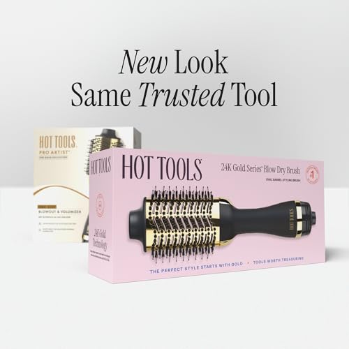 HOT TOOLS blow dryer brush ready for salon-style blowout