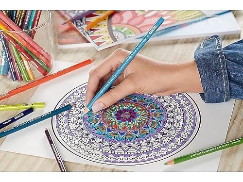 Soft core colored pencils in tin