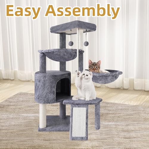 Rope ladder feature on Smouatou cat tree