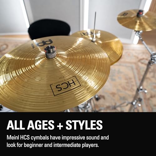 Side profile of Meinl HCS brass cymbal lathing