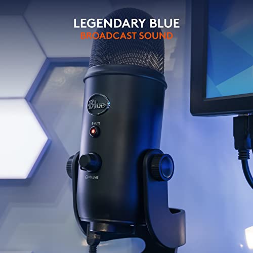 Logitech G Blue Yeti Blackout side profile
