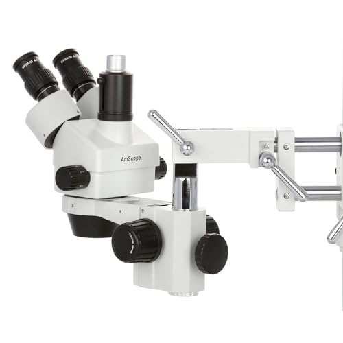 AmScope SM-4TP microscope showing eyepieces