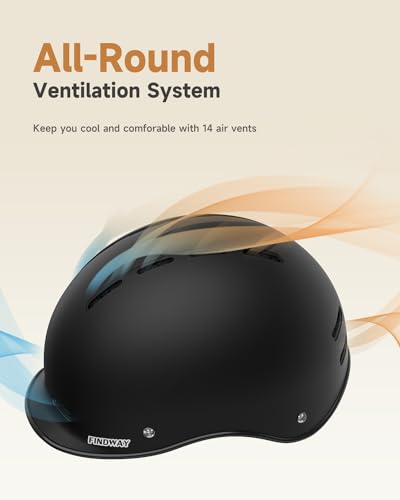Findway Pro cycling helmet side profile with visor
