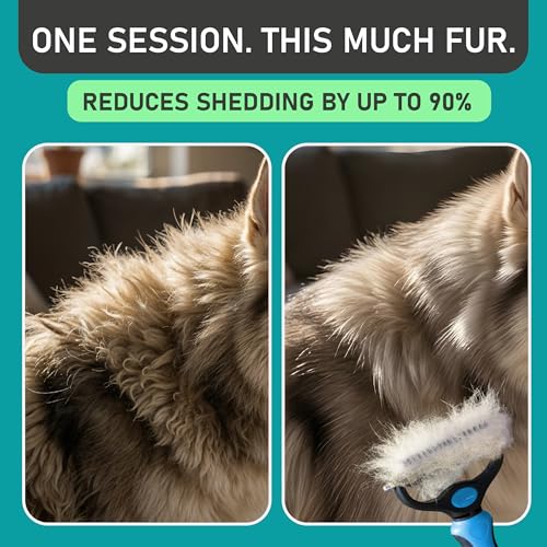 Undercoat brush for dogs and cats