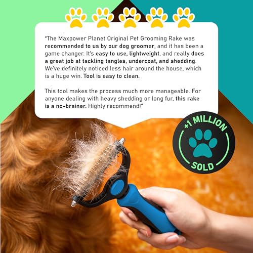 Large sized pet undercoat rake tool