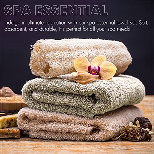 Towel set showing soft fabric weave