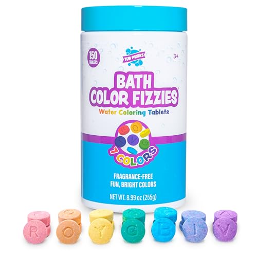 Tub Works Bath Color Fizzies 150 count jar