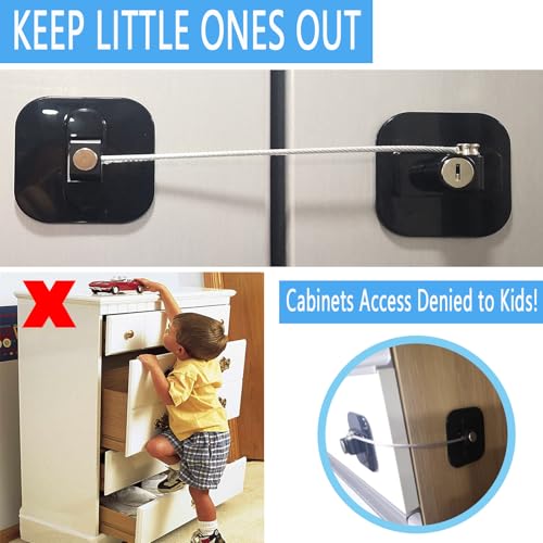 YEYA lock installed on refrigerator