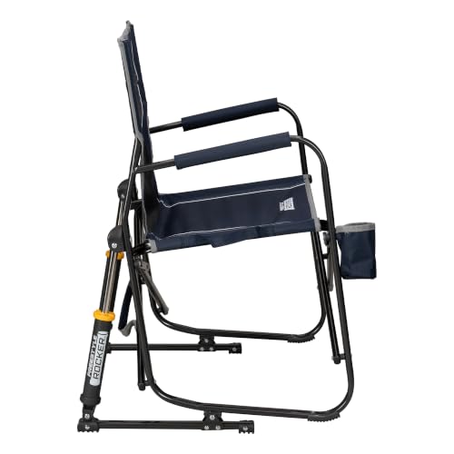 Side profile of GCI Outdoor Freestyle Rocker showing rocker base