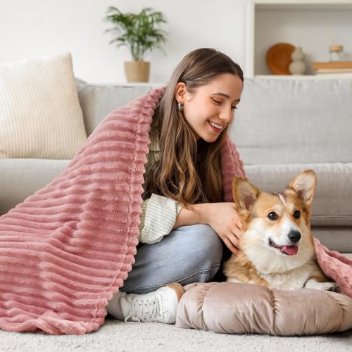 BEDELITE throw blanket being held to show drape