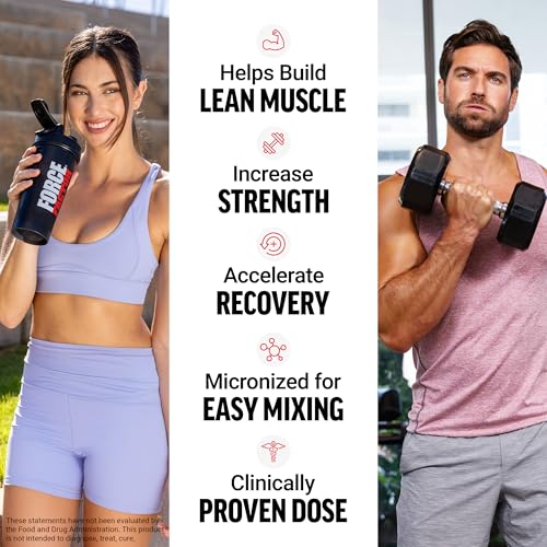 Force Factor Creatine 5g dose label details