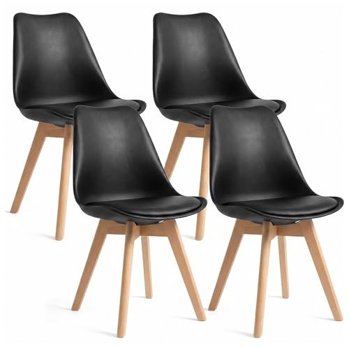 CangLong Dining Chairs Set of 4 Black main view