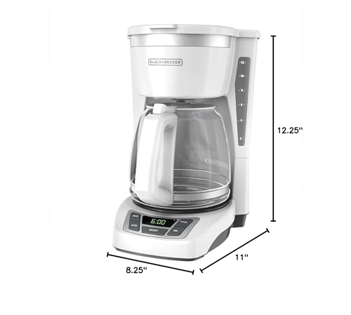 Coffee maker with carafe in place