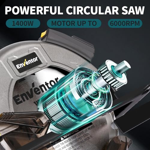 Top down view of saw handle and switch