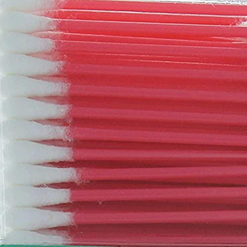 Close up of Swisspers cotton swab colorful plastic sticks