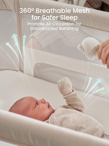 GROWNSY bassinet in rocking mode